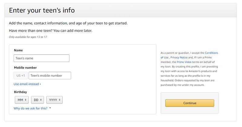 Amazon Prime Accounts for sale